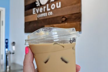 Toffee Oat Latte at Everlou Coffee